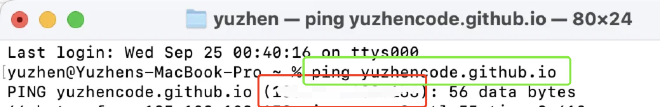 Ping example